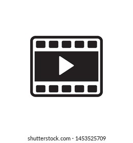 video play icon flat design