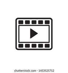 video play icon flat design