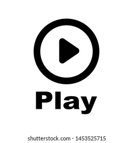 video play icon flat design