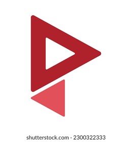 Ilustración del logotipo del icono de reproducción de vídeo