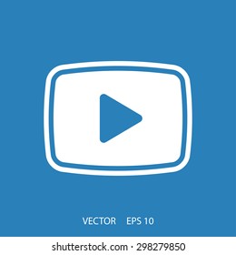 video  play icon. One of set web icons