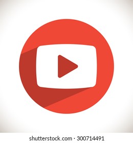 video  play icon. One of set web icons