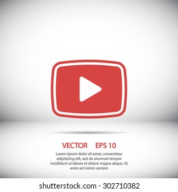 video  play icon. One of set web icons