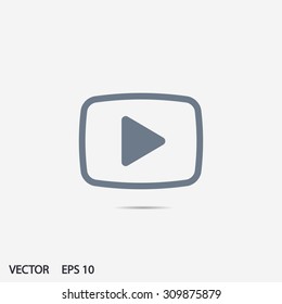 video  play icon. One of set web icons