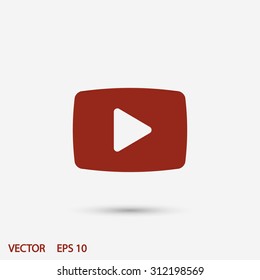video  play icon. One of set web icons