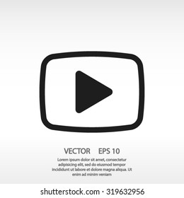 Video  Play Icon. One Of Set Web Icons