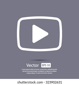 Video  Play Icon. One Of Set Web Icons