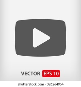 video  play icon. One of set web icons