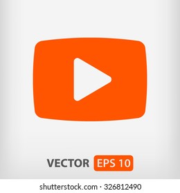 video  play icon. One of set web icons