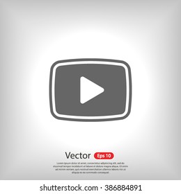 video  play icon. One of set web icons