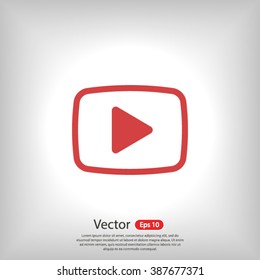 video  play icon. One of set web icons