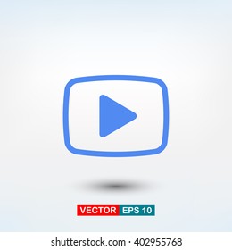 video  play icon. One of set web icons