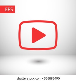video  play icon. One of set web icons
