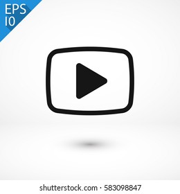 video  play icon. One of set web icons