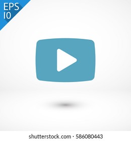 video  play icon. One of set web icons