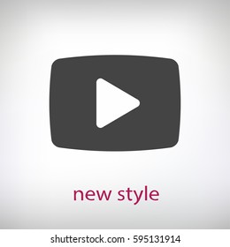 video  play icon. One of set web icons