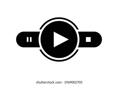 Video play icon, simple and minimalist concept. Vector EPS 10. Ready to Use for your icon needed