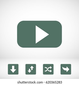video play icon stock vector illustration
