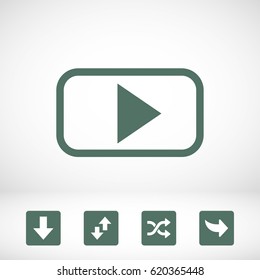 video play icon stock vector illustration