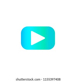 video play icon. vector