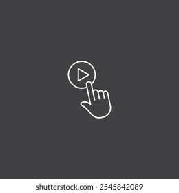 video play icon vector design