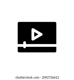 elemento vector de icono de reproducción de vídeo