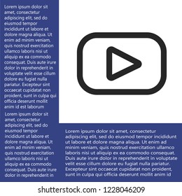 video  play icon vector eps 10
