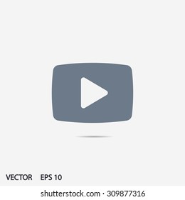 Video Play Icon Vector Eps 10 