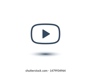Video play, icon vector illustration EPS10