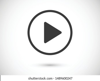 Video play, icon vector illustration EPS10