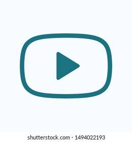 Video play, icon vector illustration EPS10