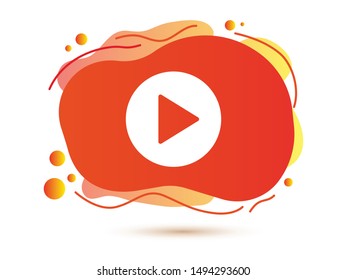 Video play, icon vector illustration EPS10