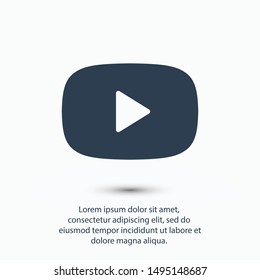 Video play, icon vector illustration EPS10