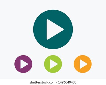 Video play, icon vector illustration EPS10