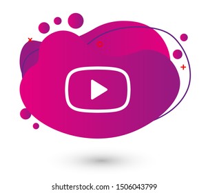 Video play, icon vector illustration EPS10