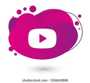 Video play, icon vector illustration EPS10