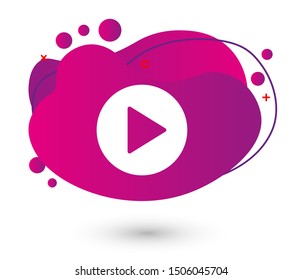 Video play, icon vector illustration EPS10