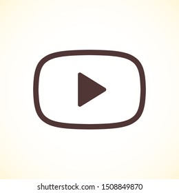 Video play, icon vector illustration EPS10