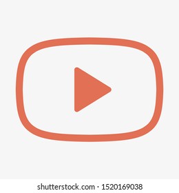 Video play, icon vector illustration EPS10