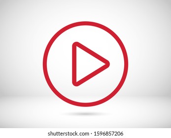 Video play, icon vector illustration EPS10