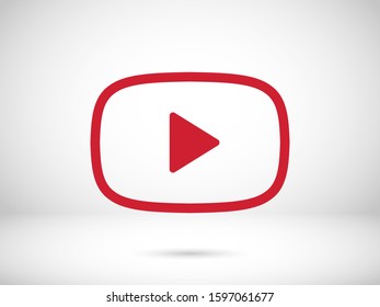 Video play, icon vector illustration EPS10