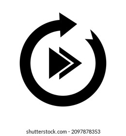 Vektorgrafik-Vektorgrafik von Videowiedergabe