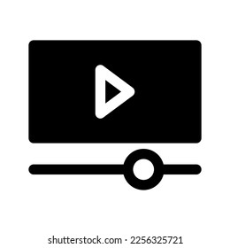 Video Play Icon Vector Symbol Design Illustration