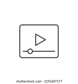 Symbole für Videowiedergabe, Vektorelemente für Infografiken