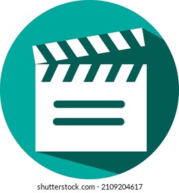 Reproducción de vídeo, ilustración, vector sobre un fondo blanco.