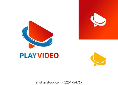 Video Play Logo Template Design Vector, Emblem, Design Concept, Creative Symbol, Icon