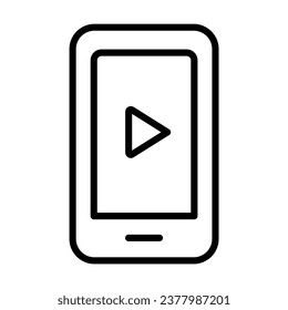 Video Play Mobile Phone App Icon