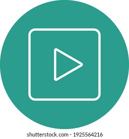 Video, play, movie icon vector image. Can also be used for customer support and UI. Suitable for use on web apps, mobile apps and print media.