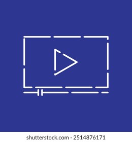 Vídeo Play, Ícone do player de vídeo, Marketing Digital, Ícone de SEO