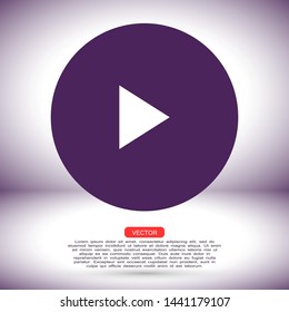 video play vector eps 10 icon , Lorem ipsum flat design